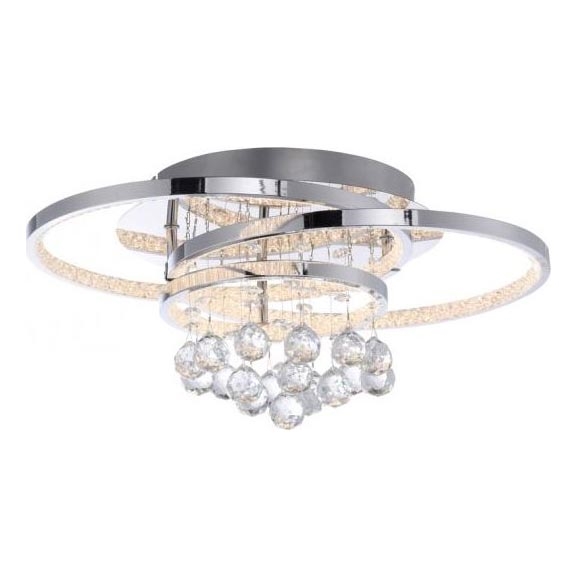 Paul Neuhaus 6267-17 - LED Pritemdomas lubinis šviestuvas ROTAZO LED/32W/230V diametras 45 cm blizgus chromas