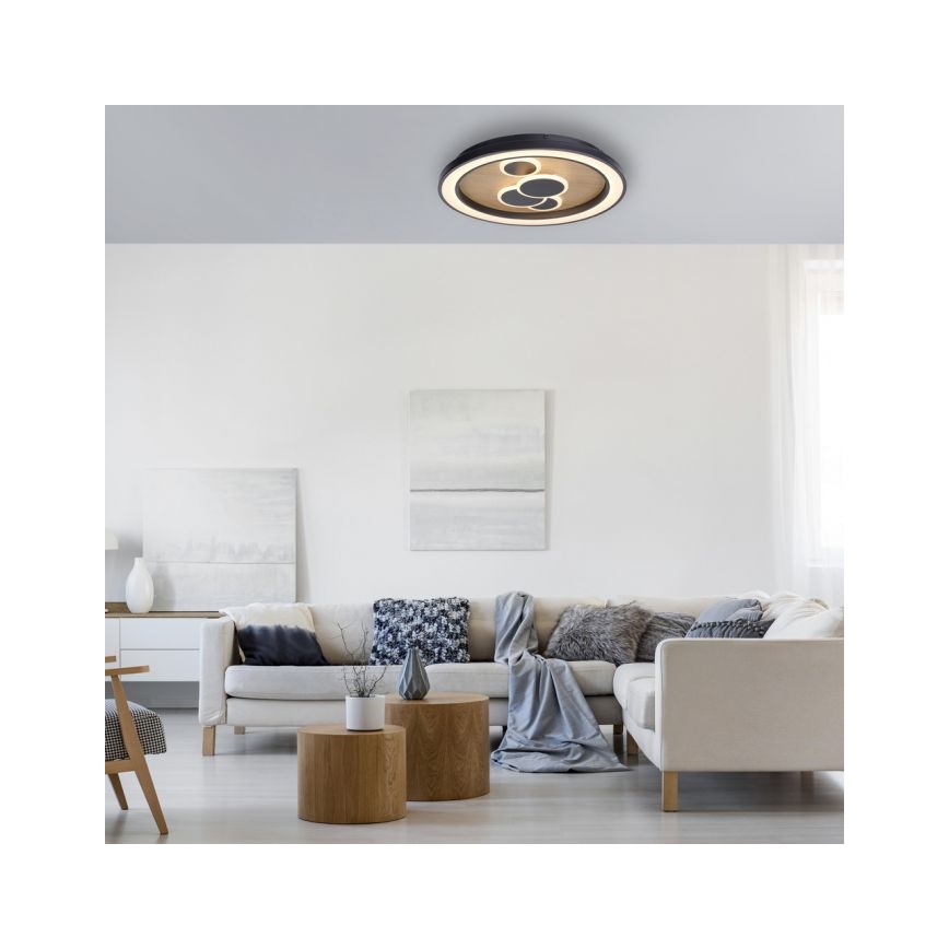 Paul Neuhaus 6284-79 - LED lubinis šviestuvas ELIZA LED/55,5W/230V diametras 60 cm ąžuolas
