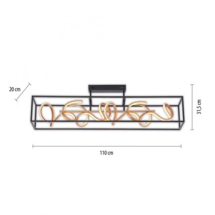 Paul Neuhaus 6473-18 - LED pritemdantis šviestuvas SELINA 4xLED / 10,2W / 230V