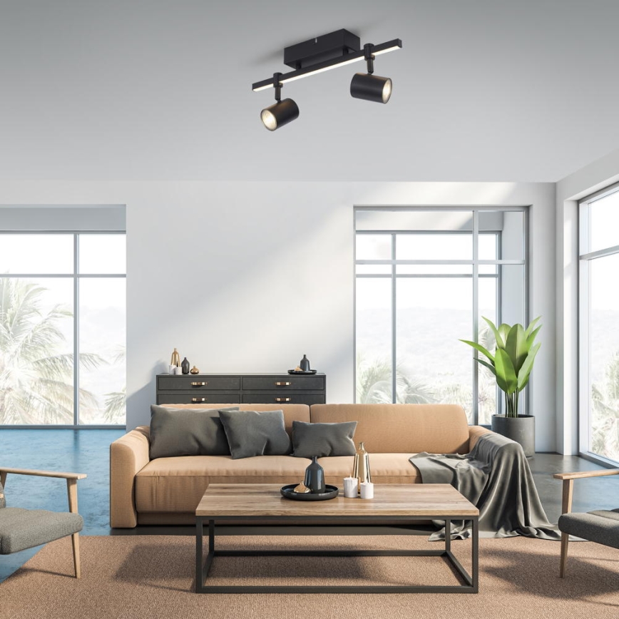 Paul Neuhaus 6524-18 - LED taškinis šviestuvas BARIK 2xGU10/4,5W/230V + LED/5W