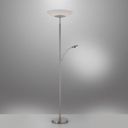 Paul Neuhaus 655-55 - LED pritemdomas toršeras ALFRED 1xLED/28W+1xLED/4W/230V blizgus chromas