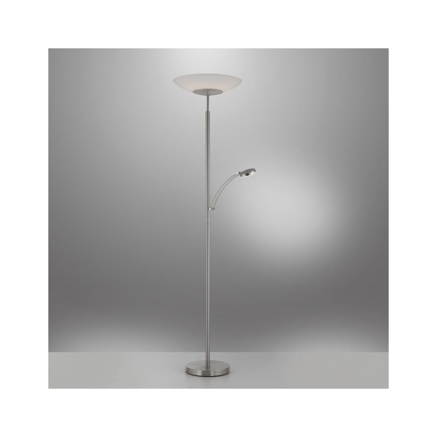 Paul Neuhaus 655-55 - LED pritemdomas toršeras ALFRED 1xLED/28W+1xLED/4W/230V blizgus chromas
