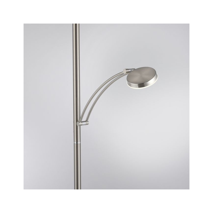 Paul Neuhaus 655-55 - LED pritemdomas toršeras ALFRED 1xLED/28W+1xLED/4W/230V blizgus chromas