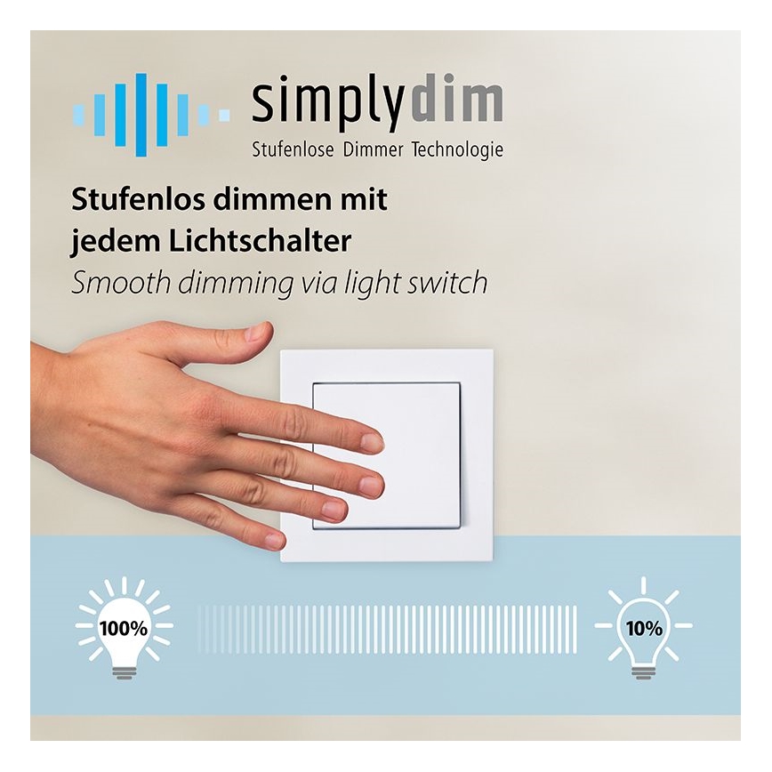 Paul Neuhaus 6551-48 - LED Reguliuojamas lubinis šviestuvas NEVIS LED/18W/230V