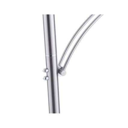 Paul Neuhaus 673-55 - LED dimeriuojama grindinė lempa ARTUR 2xLED/21W/230V+LED/6W blizgus chromas