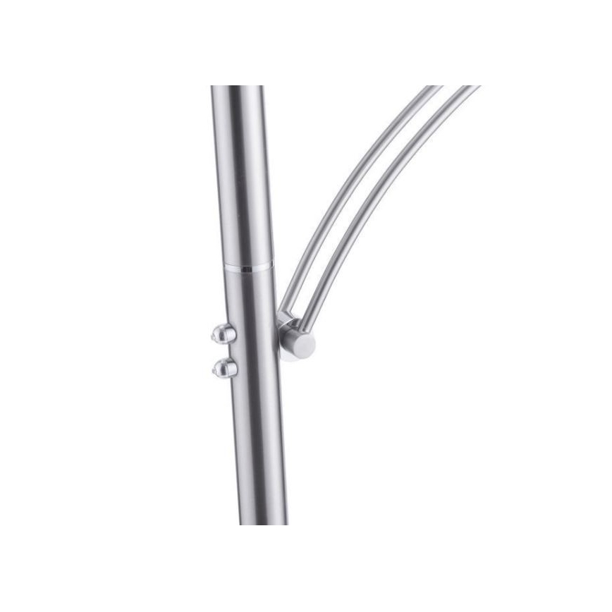 Paul Neuhaus 673-55 - LED dimeriuojama grindinė lempa ARTUR 2xLED/21W/230V+LED/6W blizgus chromas