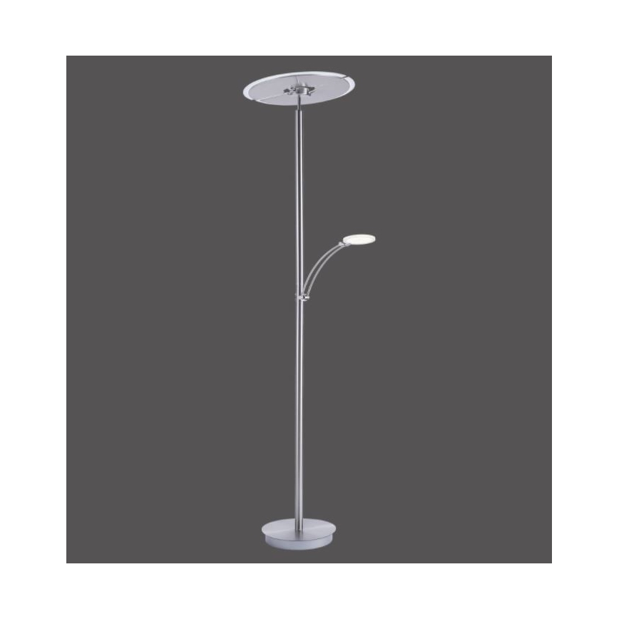 Paul Neuhaus 673-55 - LED pritemdomas toršeras ARTUR 2xLED/21W/230V+1xLED/6W blizgus chromas