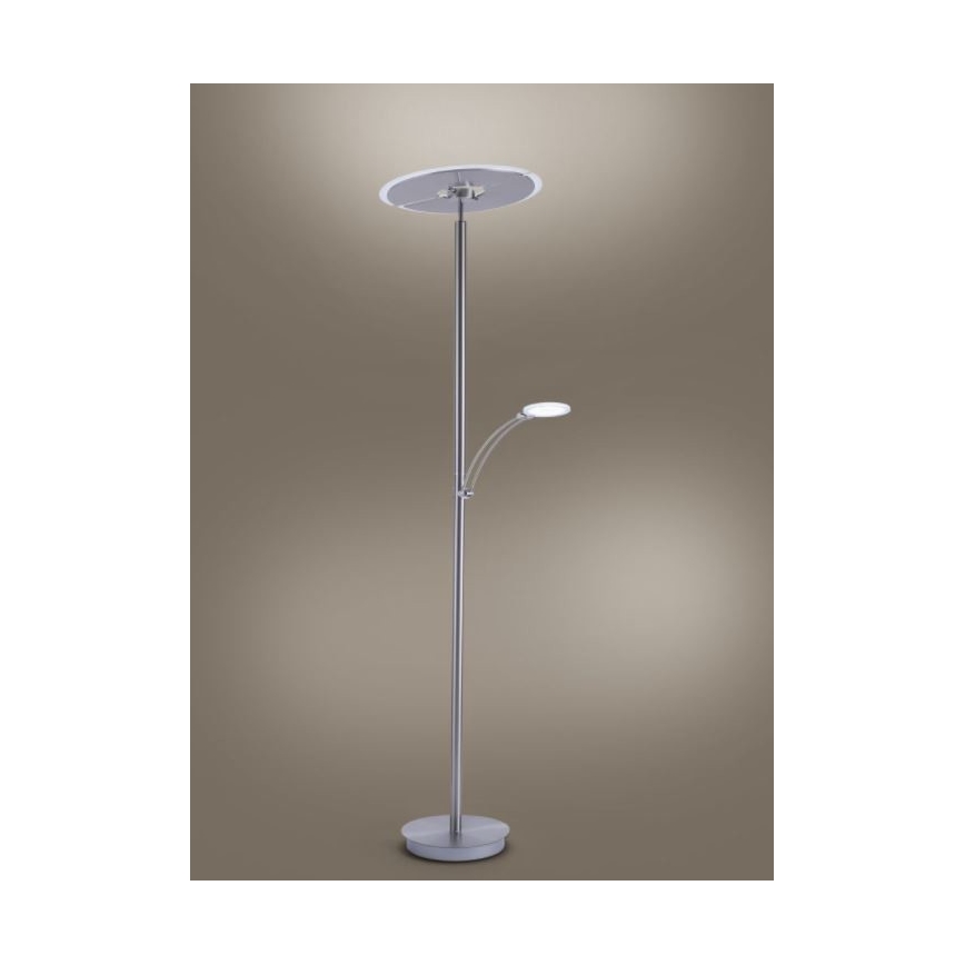 Paul Neuhaus 673-55 - LED pritemdomas toršeras ARTUR 2xLED/21W/230V+1xLED/6W blizgus chromas