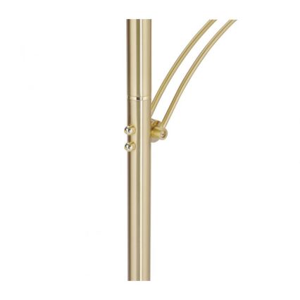 Paul Neuhaus 673-60 - LED dimeriuojama grindinė lempa ARTUR 2xLED/21W/230V+LED/6W auksinė