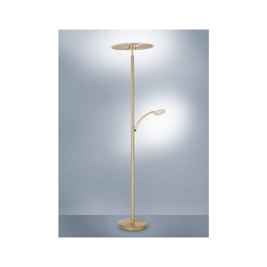 Paul Neuhaus 673-60 - LED Reguliuojamas toršeras ARTUR 2xLED/21W/230V+1xLED/6W aukso spalvos