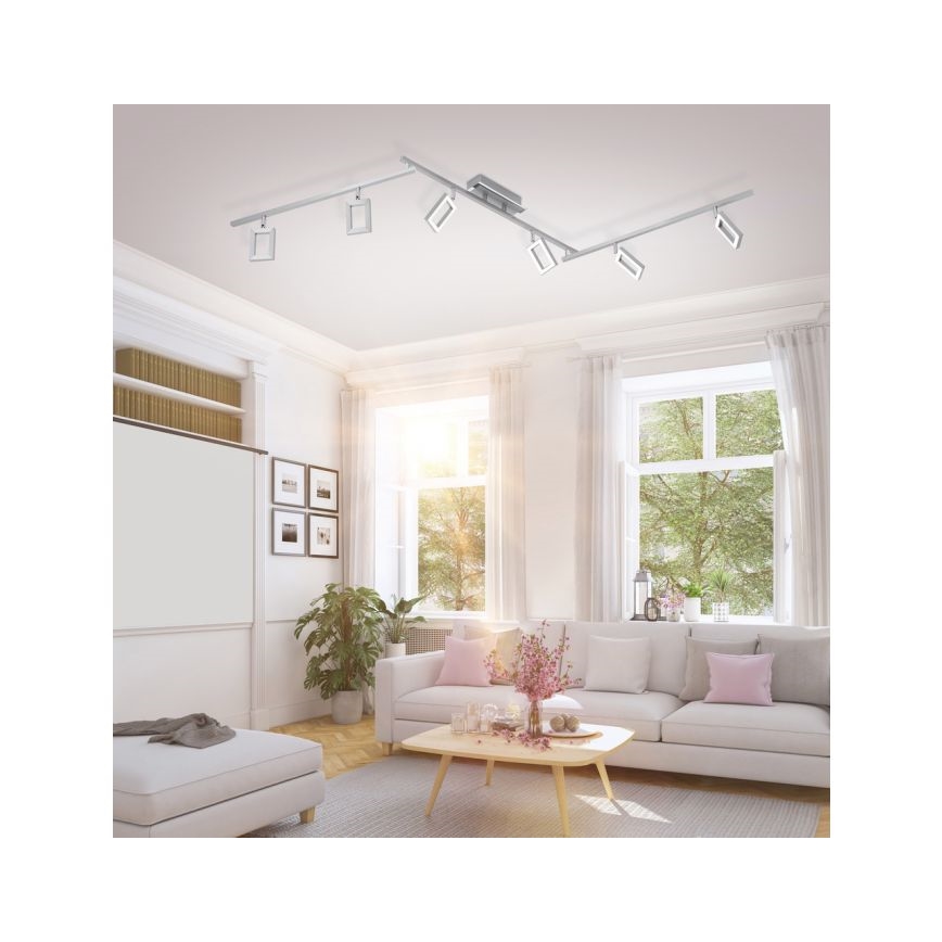 Paul Neuhaus 6965-55 - LED Reguliuojamas akcentinis šviestuvas INIGO 6xLED/4W/230V