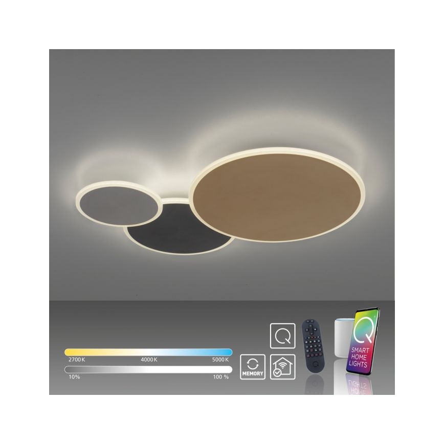 Paul Neuhaus 8007-70 - LED Pritemdomas lubinis šviestuvas Q-PIATO LED/35W/230V 2700-5000K Wi-Fi + nuotolinio valdymo pultas