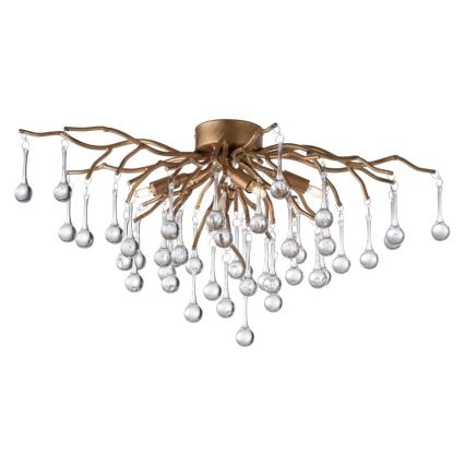 Paul Neuhaus 8090-11 - Tvirtinamas sietynas ICICLE 4xG9/40W/230V 30x60 cm žalvaris
