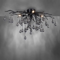 Paul Neuhaus 8090-18 - Paviršinio montavimo lubų šviestuvas ICICLE 4xG9/40W/230V 30x60 cm juodas