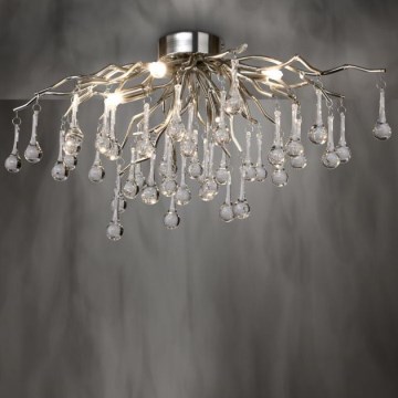 Paul Neuhaus 8090-55 - Tvirtinamas sietynas ICICLE 4xG9/40W/230V 30x60 cm blizgus chromas
