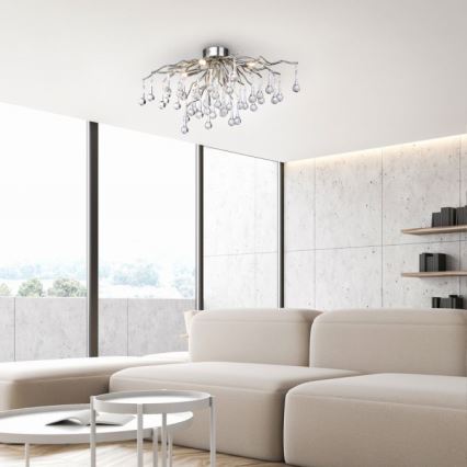 Paul Neuhaus 8090-55 - Tvirtinamas sietynas ICICLE 4xG9/40W/230V 30x60 cm blizgus chromas