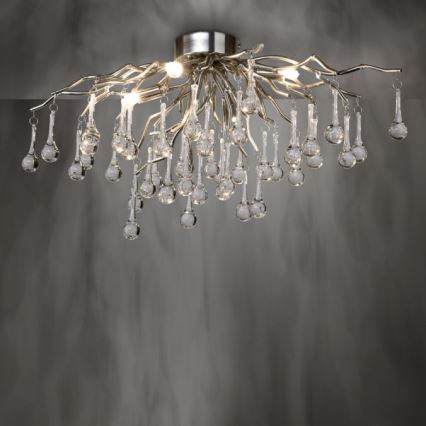 Paul Neuhaus 8090-55 - Tvirtinamas sietynas ICICLE 4xG9/40W/230V 30x60 cm blizgus chromas