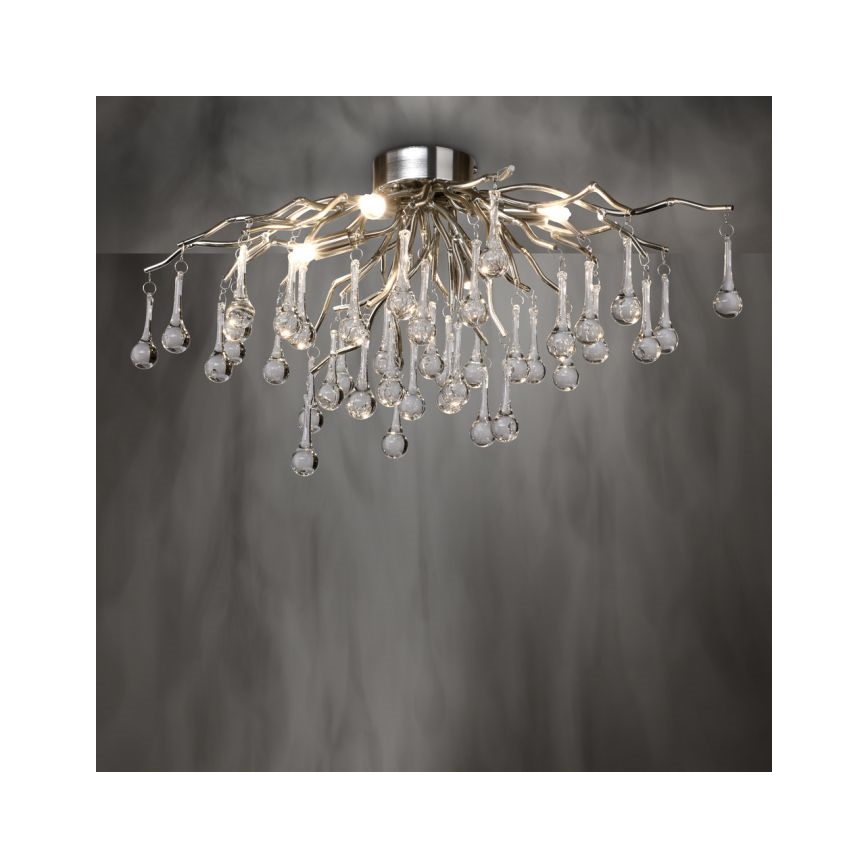 Paul Neuhaus 8090-55 - Tvirtinamas sietynas ICICLE 4xG9/40W/230V 30x60 cm blizgus chromas