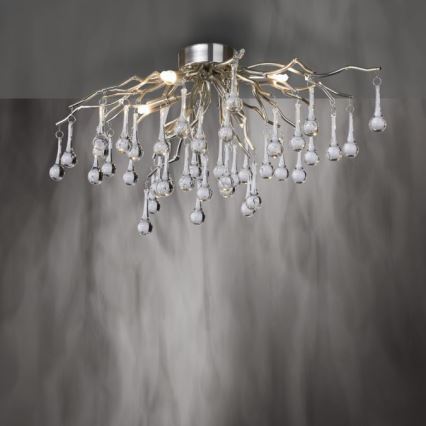 Paul Neuhaus 8090-55 - Tvirtinamas sietynas ICICLE 4xG9/40W/230V 30x60 cm blizgus chromas