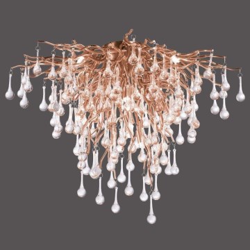 Paul Neuhaus 8091-11 - Tvirtinamas sietynas ICICLE 9xG9/40W/230V diametras 50 cm žalvaris