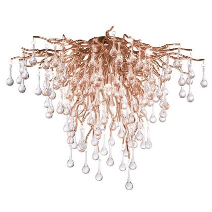 Paul Neuhaus 8091-11 - Tvirtinamas sietynas ICICLE 9xG9/40W/230V diametras 50 cm žalvaris