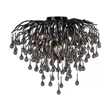 Paul Neuhaus 8091-18 - Prie lubų montuojama liustra ICICLE 9xG9/40W/230V skersmuo 50 cm juoda