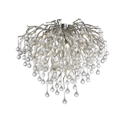 Paul Neuhaus 8091-55 - Tvirtinamas sietynas ICICLE 9xG9/40W/230V diametras 50 cm blizgus chromas
