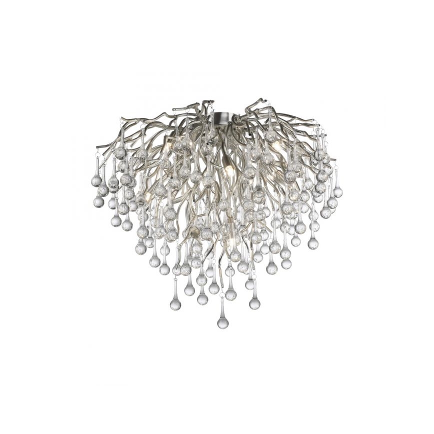 Paul Neuhaus 8091-55 - Tvirtinamas sietynas ICICLE 9xG9/40W/230V diametras 50 cm blizgus chromas