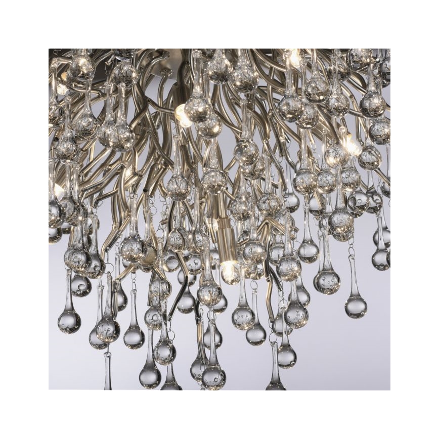 Paul Neuhaus 8091-55 - Tvirtinamas sietynas ICICLE 9xG9/40W/230V diametras 50 cm blizgus chromas