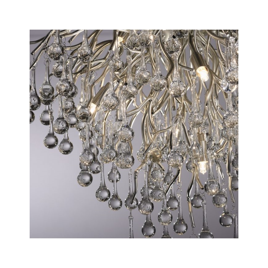 Paul Neuhaus 8091-55 - Tvirtinamas sietynas ICICLE 9xG9/40W/230V diametras 50 cm blizgus chromas