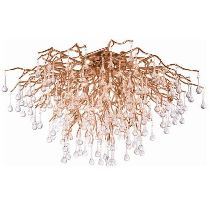Paul Neuhaus 8092-11 - Tvirtinamas sietynas ICICLE 14xG9/40W/230V diametras 100 cm žalvaris