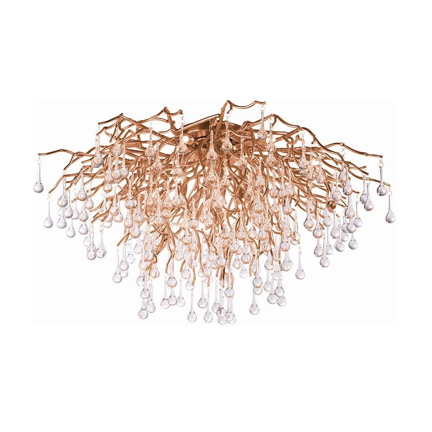 Paul Neuhaus 8092-11 - Tvirtinamas sietynas ICICLE 14xG9/40W/230V diametras 100 cm žalvaris