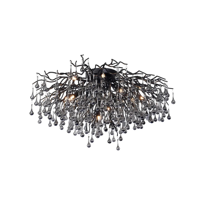 Paul Neuhaus 8092-18 - Prie lubų montuojamas šviestuvas ICICLE 14xG9/40W/230V skers. 100 cm juoda