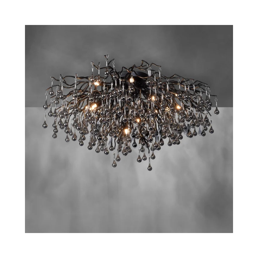 Paul Neuhaus 8092-18 - Prie lubų montuojamas šviestuvas ICICLE 14xG9/40W/230V skers. 100 cm juoda