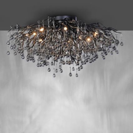 Paul Neuhaus 8092-18 - Prie lubų montuojamas šviestuvas ICICLE 14xG9/40W/230V skers. 100 cm juoda