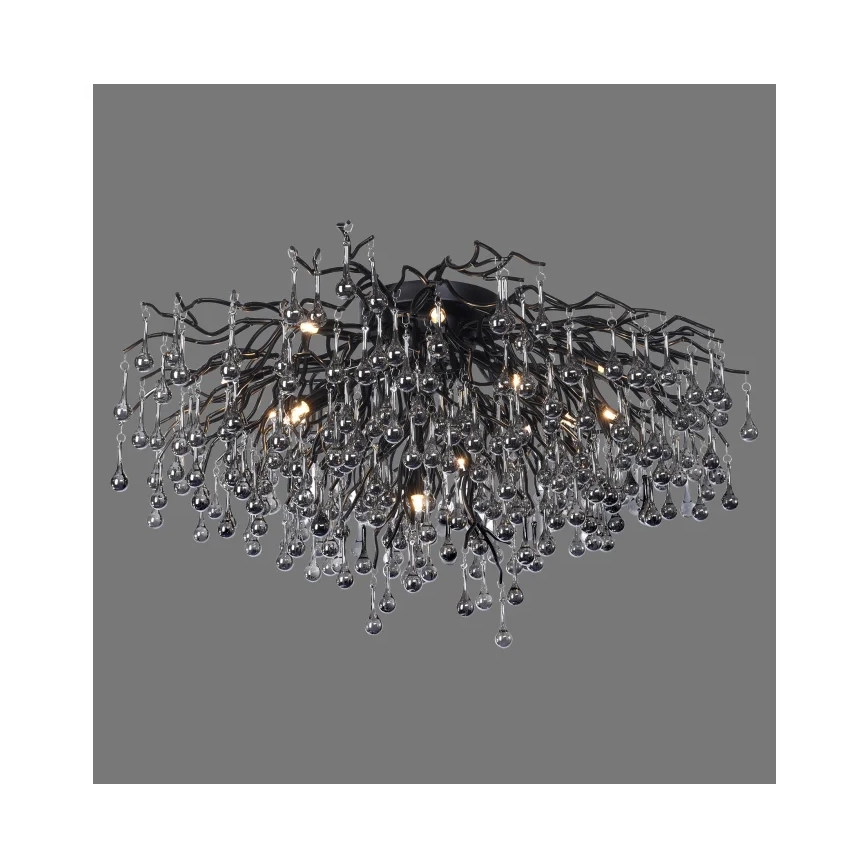 Paul Neuhaus 8092-18 - Prie lubų montuojamas šviestuvas ICICLE 14xG9/40W/230V skers. 100 cm juoda