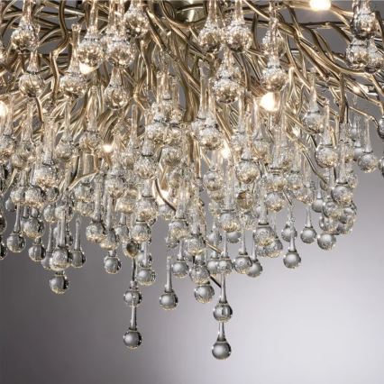 Paul Neuhaus 8092-55 - Prie lubų montuojamas šviestuvas ICICLE 14xG9/40W/230V, skersmuo 100 cm, blizgus chromas