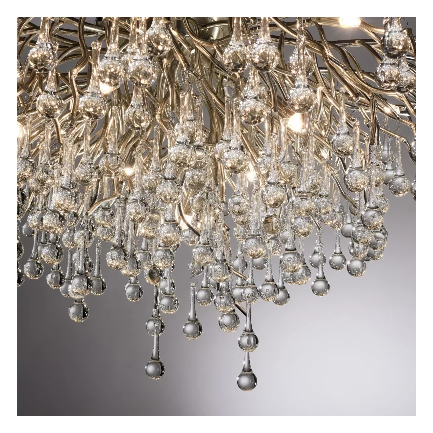 Paul Neuhaus 8092-55 - Prie lubų montuojamas šviestuvas ICICLE 14xG9/40W/230V, skersmuo 100 cm, blizgus chromas