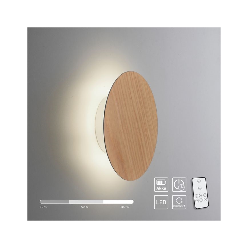 Paul Neuhaus 8152-79 - LED pritemdomas sieninis šviestuvas PUNTUA LED/1W/3,7V 2200 mAh + nuotolinio valdymo pultas