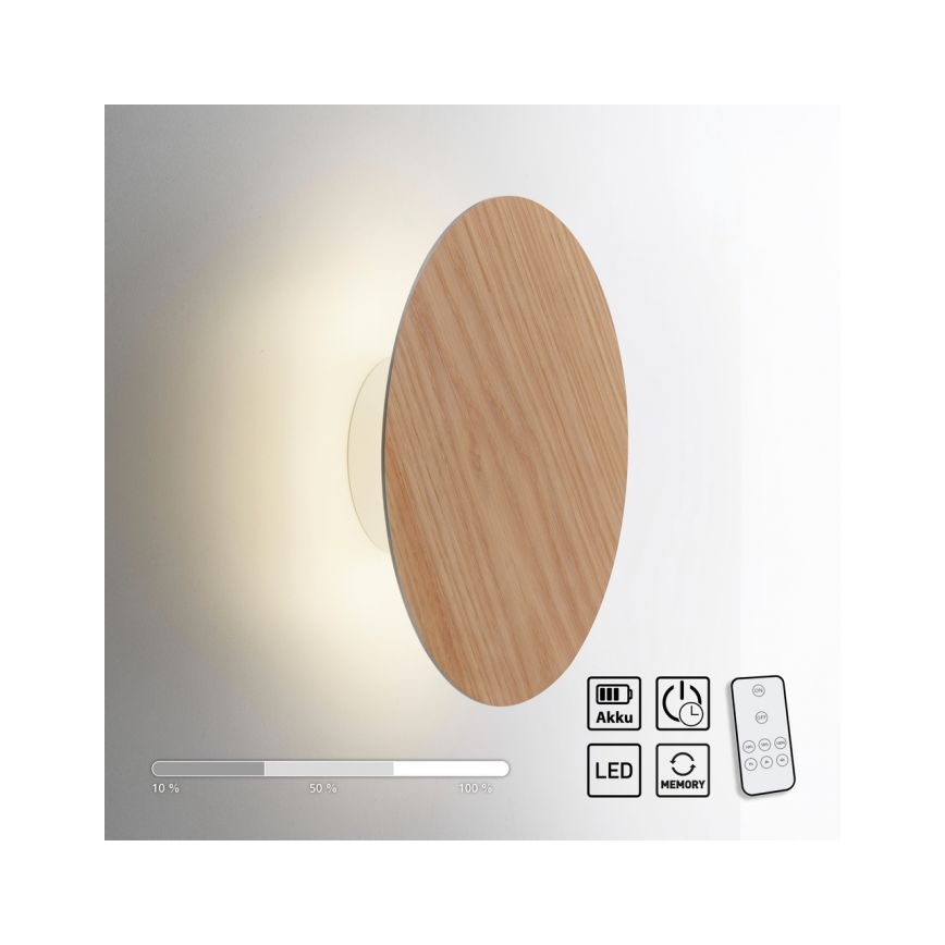 Paul Neuhaus 8153-79 - LED pritemdomas sieninis šviestuvas PUNTUA LED/1,3W/3,7V 2200 mAh + nuotolinio valdymo pultas