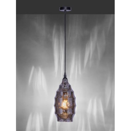 Paul Neuhaus 8267-25 - Pakabinamas sietynas SCARLETT 1xE27/60W/230V diametras 19 cm juoda