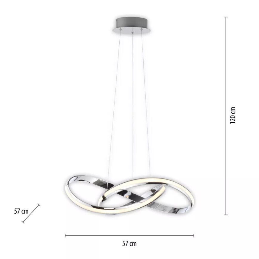 Paul Neuhaus 8291-17 - LED Reguliuojamas pakabinamas sietynas MELINDA LED/30W/230V