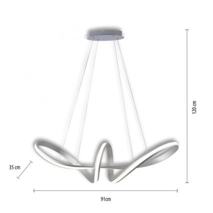 Paul Neuhaus 8292-55 - LED Reguliuojamas pakabinamas sietynas MELINDA 1xLED/38W/230V
