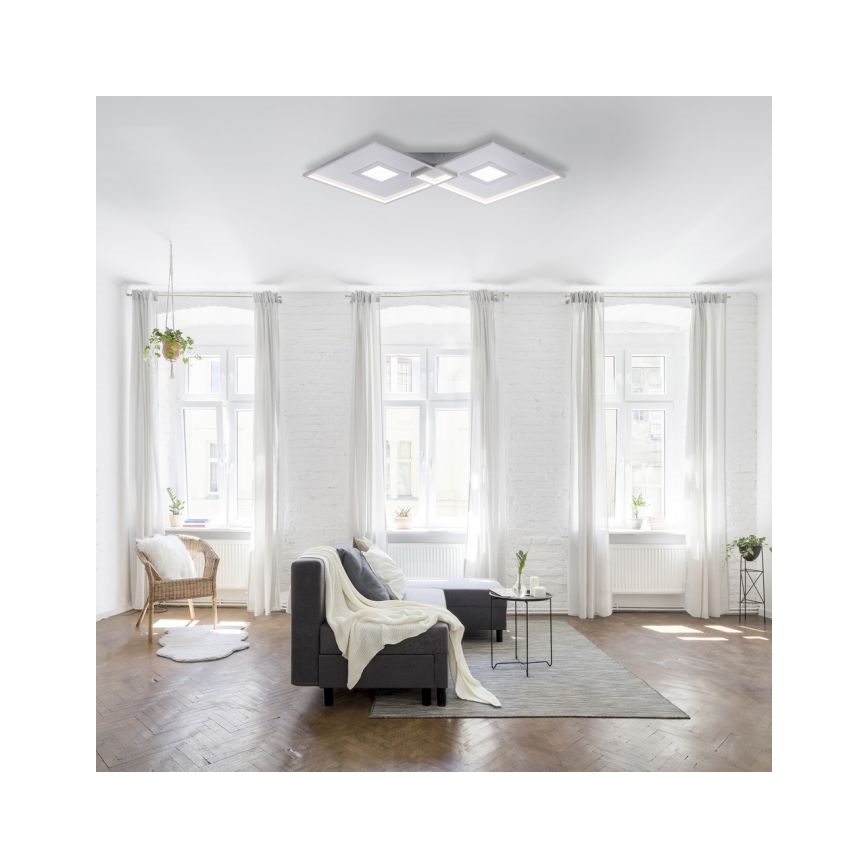 Paul Neuhaus 8378-55 - LED Pritemdomas lubinis šviestuvas AMARA LED/45W/230V blizgus chromas + nuotolinio valdymo pultas