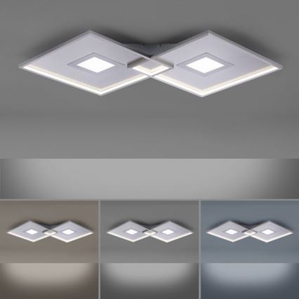 Paul Neuhaus 8378-55 - LED Pritemdomas lubinis šviestuvas AMARA LED/45W/230V blizgus chromas + nuotolinio valdymo pultas