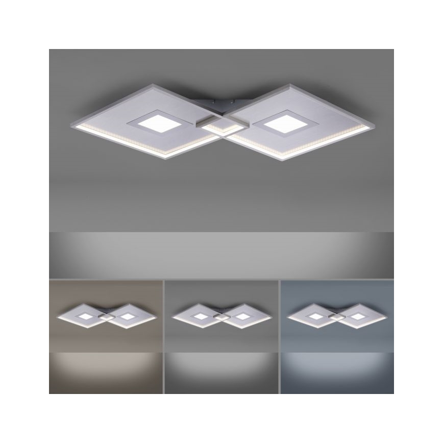 Paul Neuhaus 8378-55 - LED Pritemdomas lubinis šviestuvas AMARA LED/45W/230V blizgus chromas + nuotolinio valdymo pultas