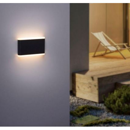 Paul Neuhaus 9483-13 - LED sieninis lauko šviestuvas ELSA 2xLED/5,4W/230V IP65