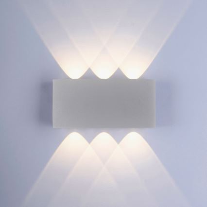 Paul Neuhaus 9488-21 - LED Sieninis lauko šviestuvas CARLO 6xLED/0,8W/230V IP54