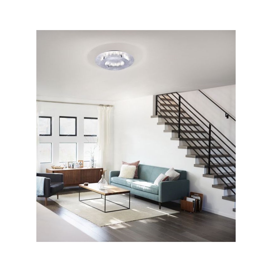 Paul Neuhaus 9620-21 - LED Lubinis šviestuvas NEVIS LED/18W/230V sidabras