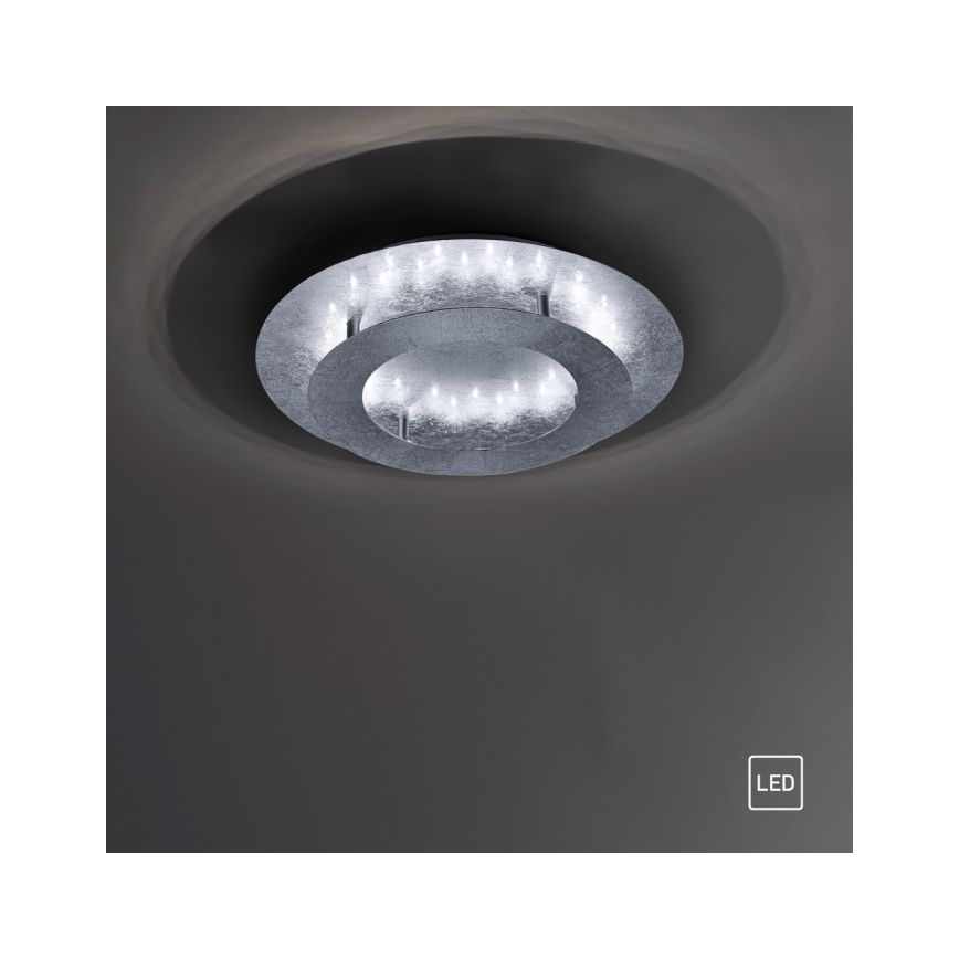 Paul Neuhaus 9620-21 - LED Lubinis šviestuvas NEVIS LED/18W/230V sidabras